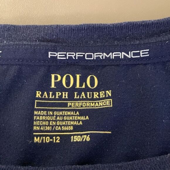 Polo Ralph Lauren Boys Size M Navy Short Sleeve Performance Cotton T Shirt. - Picture 7 of 7